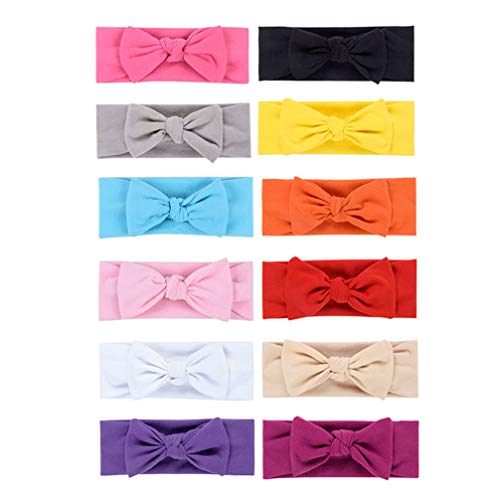 Baby Girl Elastic Headbands Newborn Toddler Hairbands Bows Children Soft Headwrap Hair Accessories