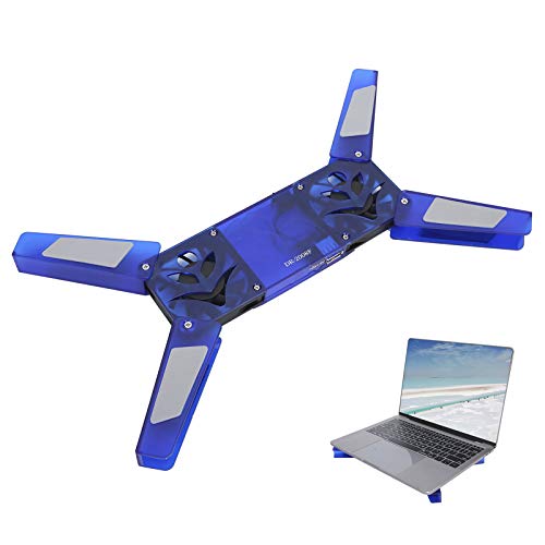 Base enfriadora portátil USB plegable azul miniatura 4