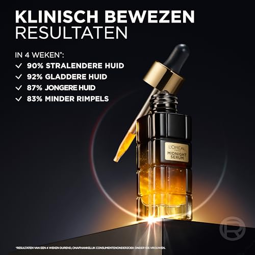 L'Oreal Paris Cell Renew Midnight Serum, Age Perfect, Anti-Oxidant Recovery Complex Nachtserum, zielt auf Falten… – Ansicht 4