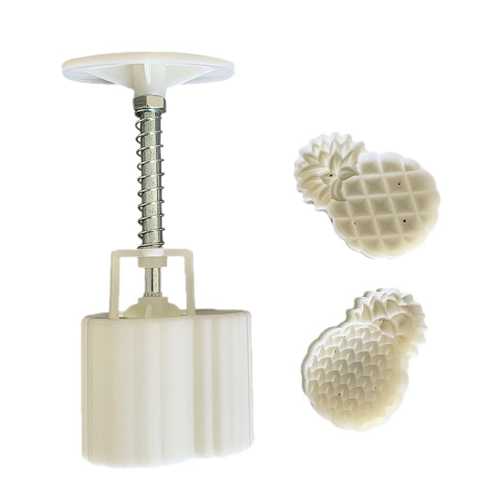 Mooncake Mold 30g Pineapple Stamp Biscuit Cookie Cutter Mould DIY Hand Press Cookie Dessert Cutter Pastry Decoration