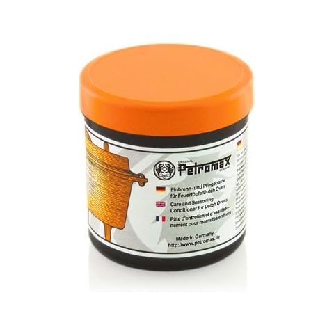 Petromax Einbrenn und Pflegepaste, 250 ml | Pflege von Guss- u. Schmiedeeisen | Erhalt der wertvollen Patina | zum Einbrennen von Dutch Oven | Schutz vor Rost und dem ungewollten Anhaften von Speisen Cover