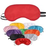 Van Der Linn Soft Eye Mask Sleeping Blindfold Travel Relaxation Comfortable Light Weight (RED Eyemask)