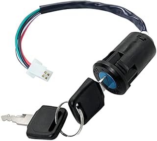 QAQGEAR Ignition Switch with Key 4 Wire for TaoTao for Buyang Coolsport Kazuma Sunl Coolster 50cc 70cc 90cc 110cc 125cc 150cc 200cc 250cc Quad ATV Dirt Bike Pocket Bike Moped Scooter Parts