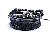 Länge ca. 19 - 36 cm 1set Berliner Blau Armbänder Set, Aus Leder Und Kunstleder, Modeschmuck