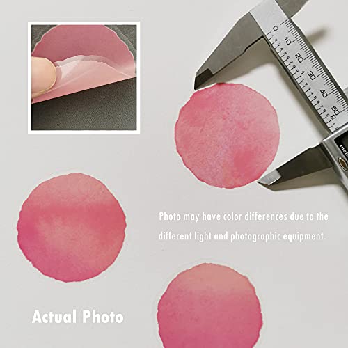 ROFARSO 120 calcomanías de lunares rosas para pared, removibles miniatura 3