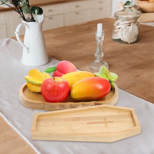 Assiettes en bois de citrouille réutilisables : vaisselle de service écoconçue