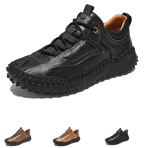 Cushygait Boots, Vintage Leather Hiking Shoes for Men, Orthopedic Boots with Arch Support, Wide Toe Box, Breathable Design3