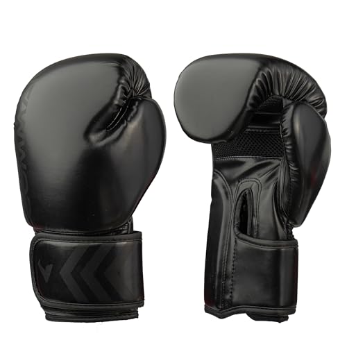 Professional Commando Boxing Gloves - Durable Synthetic Leather with Shock Absorption Foam Padding - Available in Various Sizes (8oz)