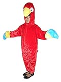 Papageien-Kostüm, F32 Gr. 104-110, für Kinder, Papagei Papageien-Kostüme für Fasching Karneval, Klein-Kinder Karnevalskostüme, Kinder-Faschingskostüme, Geburtstags-Geschenk