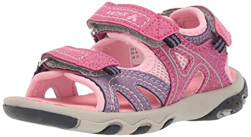 Kamik Girl's CAPE Sandal, PINK, 6 M US Big Kid