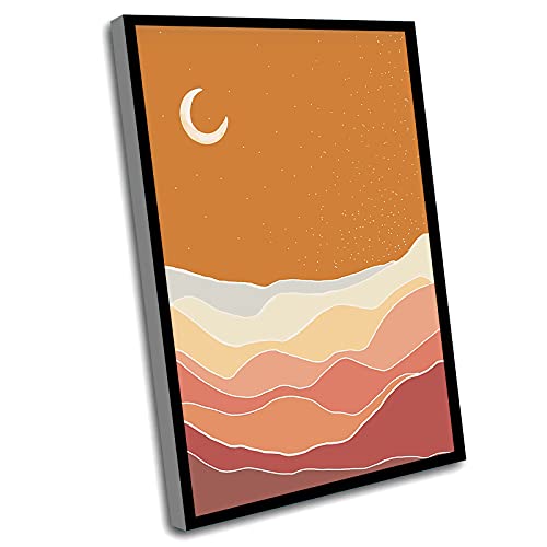 Canvas Wall Art For Bathroom Moon Phases Line Art Windrain