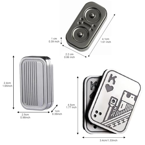 OBEST Fidget Slider Toy Adult Fidget Toys ADHD Autism Sensory Toys Three Forms Anxiety Stress Relief Toys Office Desk Toys Cool Stuff for Boyfriend and Father - Image 2