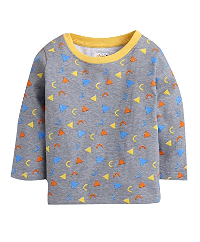 Image of MINITATU Baby-Boy's Animal Print Regular Fit T-Shirt
