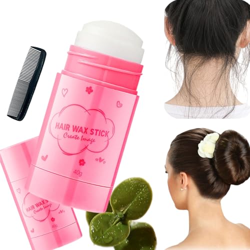 Cera para Pelo,Barra de Cera para el Cabello,Cera Moldeadora Pelo Mujer,Cera Fijadora Cabello,Cera Cabello Stick,Gel en Barra para Cabello,Barra de Acabado del Cabello,para Hombres Mujeres