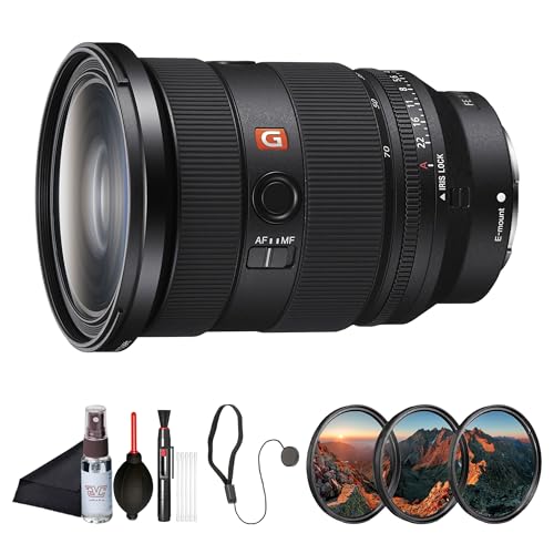 Sony FE 2470mm F2.8 GM Standard Zoom Lens (SEL2470GM) Full-Frame E-Mount | G Master Optics | Bright Constant F2.8 Aperture | Filter Kit Cap Keeper Cleaning Kit and More
