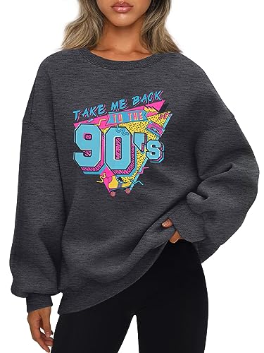 90s Outfits for Women Take Me Back to The 90s Oversized Sweatshirt Pullover — view 2