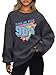 BANGELY Women's Take Me Back to The 90's Oversized Sweatshirt 90s Outfit Shirt Vintage Pullover Tops for Birthday Party Gift Grey