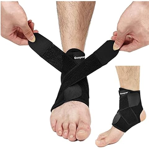 Goaycer Ankle Support Brace ,Plantar Fasciitis Support ,Breathable Elastic Nylon Adjustable (Pack of 1) Cover