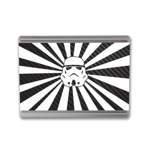 Image of MightySkins Carbon Fiber Skin Compatible with Microsoft Surface Laptop Go 3 (2023) Full Wrap Kit - Star Rays | Protective, Durable Textured Carbon Fiber Finish | Made in The USA