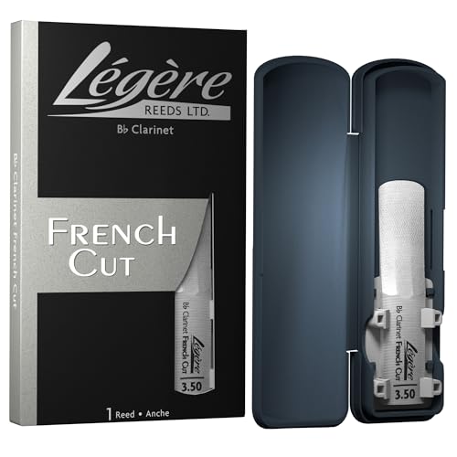 Légère Reeds - Bb Clarinet Reed, French Cut, Strength 3.50 (BBF3.50) - Premium Synthetic Woodwind Reed