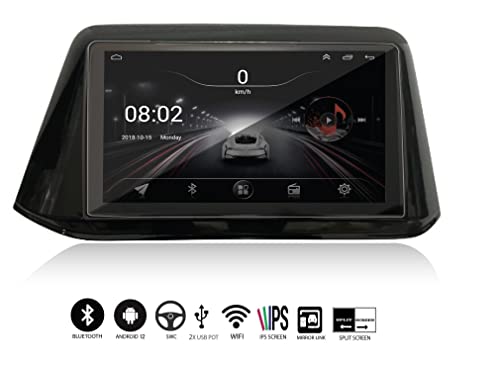 Image of AUTO SNAP 9 Inches 22cm Touch Screen Android 12 Gorilla Glass IPS Display Car Stereo with 2GB RAM /16 GB ROM GPS /Wi-Fi /Navigation /Steering Wheel Controls Mirror Link Compatible for New Brezza 2022