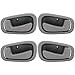 ECCPP Door Handles Interior Inside Inner Front Rear Passenger Driver side for 1998 1999 2000 2001 2002 Toyota Corolla Gray(4pcs)