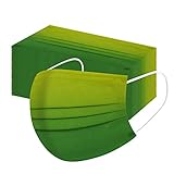  Ynipajk 50 Stück Einweg,3-lagig Vliesstoff,Mund-Nasen-Schutz,Schmetterling Motiv,Atmungsaktive,Multifunktionstuch Halstuch Bandana für Erwachsene