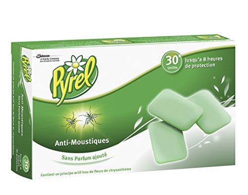 PYREL recambios para difusor eléctrico en pastillas, antimosquitos, sin olor, insecticida, juego de 30