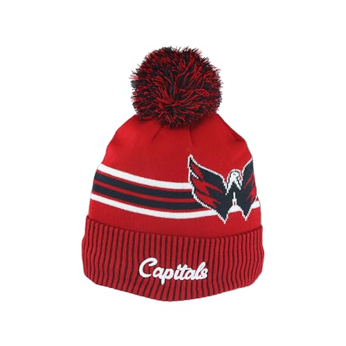 Image of ZHATS NHL Unisex-Adult NHL Officially Licensed Beanie Pom Rush