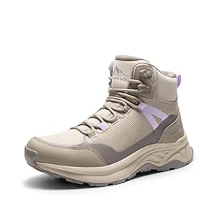 NORTIV 8 Women’s Hiking Boots Waterproof Lightweight Outdoor Trekking Comfortable Non-Slip Backpacking Camping Ankle Boot Hollow