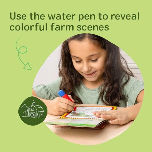 Image of Melissa & Doug Water Wow! Mess Free Coloring Book, Reusable Water-Reveal Activity Pad, On The Farm, Travel Toys, Party Favors, for Toddlers & Kids Ages 3+