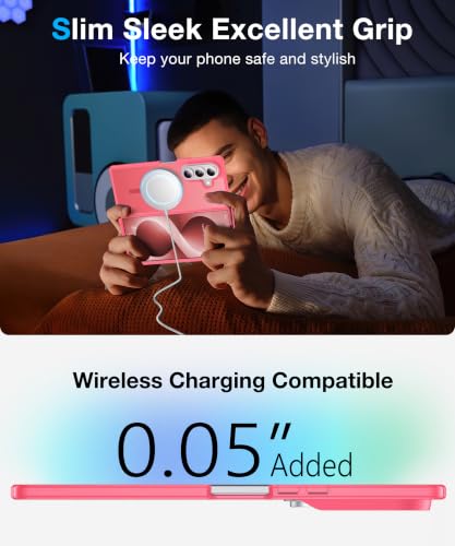 Image of NO.1 Magnetic for Samsung Galaxy Z Fold 8 Ultra Case with MagSafe | [Military Grade Drop Tested][Translucent Matte][Anti-Fingerprint]Soft Silicone Bumper for Samsung Fold 8 Ultra Case Slim,Rose