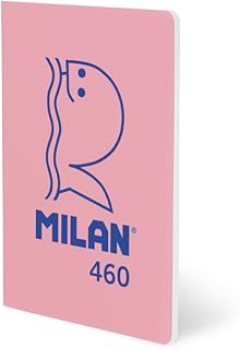 MILAN® Libreta A5 grapada, 24 hojas blancas de 95 gr/m², colección 460 since 1918, rosa