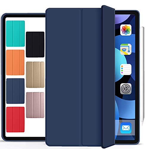 Image of DuraSafe Cases for iPad Air 6th Air 11 2024 Air 5th 2022 Air 4th 2020 Gen [iPad Air 6 /5 / 4 /11 ] A2588 A2316 MM6R3HN /A MM6T3HN /A MYHX2HN /A Shock Proof Dual Angle Stand Cover - Navy Blue