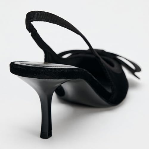 Fashion Womens Bow Slingback Pumps3