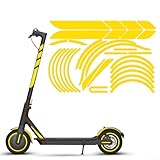 Calcomanías de solución de mejora de la reflectividad compatibles con Xiaomi para scooter eléctrico M365 (color negro)