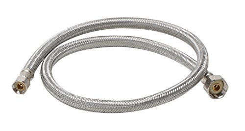 Fluidmaster 1F36 Faucet Connector, Braided Stainless Steel - 3/8 Female Compression Thread X 1/2 F.i.p. Thread, 3 Ft. (36-Inch) Length #TOP1