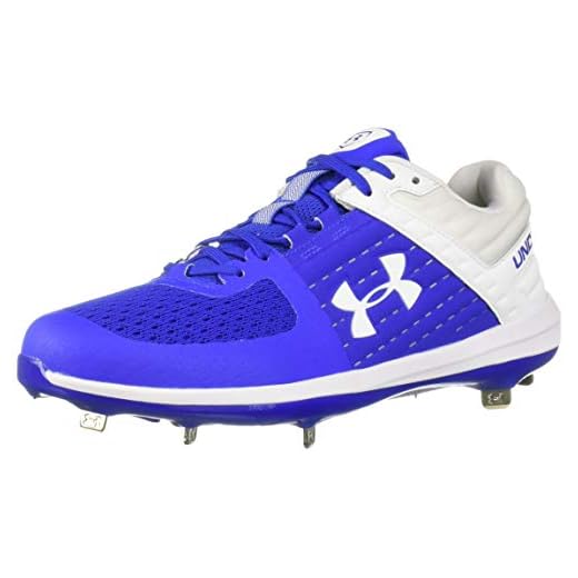 Under Armour Men's Yard Low ST Baseball Shoe, Royal (401)/White, 7