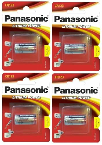 Pana-sonic CR123A Lithium Power Batteries 3V (PACK OF 4)