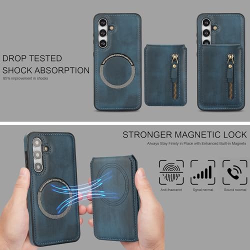 Funda para Samsung Galaxy S23 Plus compatible MagSafe con tarjetero 4