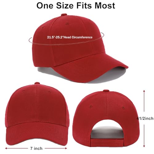 Image of ZH Plain Adjustable Baseball Cap - Lot of 12 Unisex Blank Design Caps