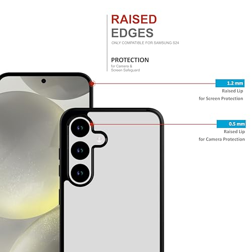 Image of Thermoplastic Polyurethane Case For Samsung Galaxy S24,[Anti-Yellowing Technology] [Military Grade Drop Protection] Shockproof Slim Hybrid Phone Case For Samsung Galaxy S24 5G-Carbon Black