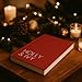 HOLLY & IVY Decorative Christmas Coffee Table Book: Large Red Hardcover Holiday Display Book for Home Décor, Mantel, Bookshelf & Shelf Styling – Matte Finish Blank Pages