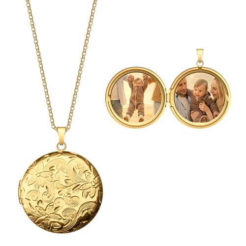 Mighty Dainty Locket Necklace for Women Girls...