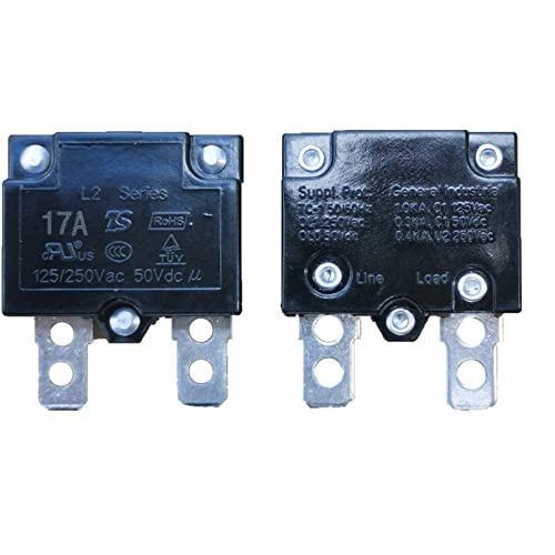 2Pcs 17A 125/250Vac 50Vdc Automatic Reset Relay Fuse Therma Switch Circuit Breaker Current Overload Protector Children Ride On Toy Car Accessories image 5