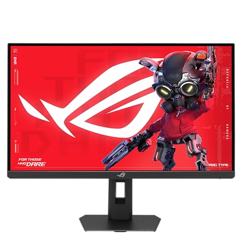ASUS ROG Strix 5K XG27JCG Gaming Monitor (27 Zoll 5120x2880, 180Hz (OC), 0,3ms (min.), Fast IPS, Dual Modus (180Hz(OC) oder QHD 330Hz), Extreme Low Motion Blur Sync, Stativgewinde, HDR, Aura Sync)