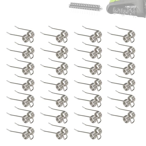 29272 Durable Steel Dethatcher Tines, Compatible with Greenworks 27022 29272 2500600G 10 Amp 14" Corded Dethatcher, Durable Steel Scarifier Tines Parts, Lawn Tractor Attachments Set, 27 Pack -  ChangTa, 29272 Replacement Scarifier Tines
