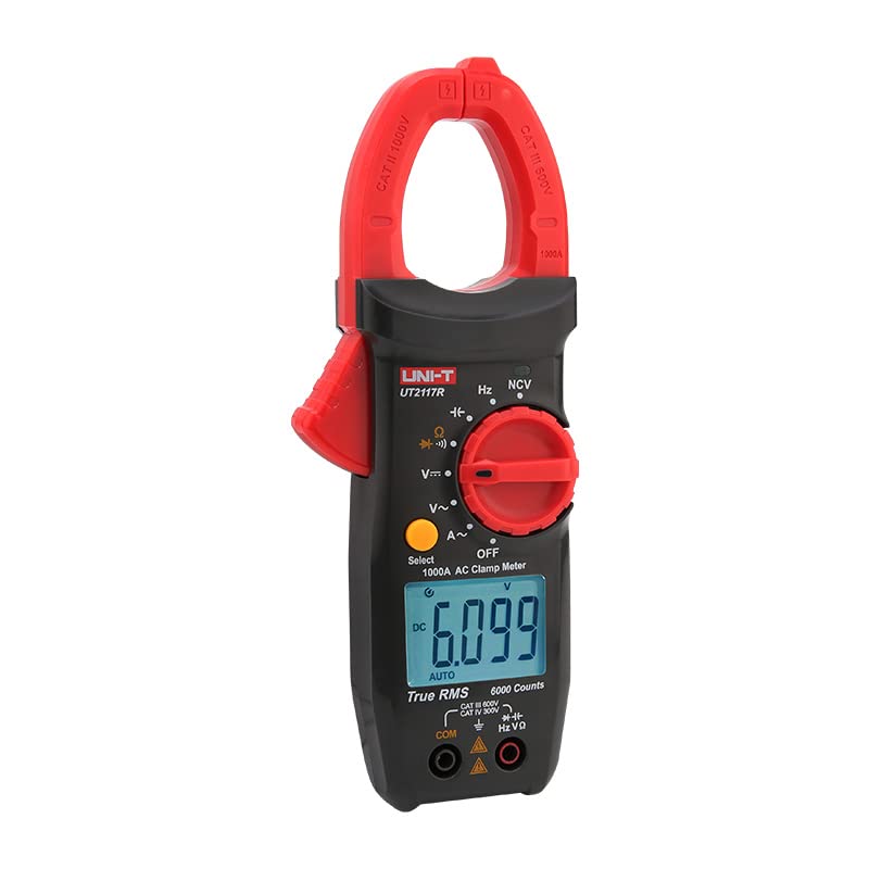 Pince ampèremétrique AC UNI-T 2117R True RMS 1000A pour électricien