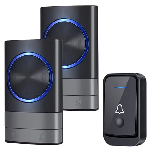 KEWUZY Funktürklingel,Wasserdicht Staub Aussen Klingel Haustür...