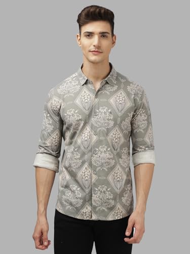 Image of BULLMER Trendy Regular Fit Striped Causal Full Sleeve Shirt for Men.